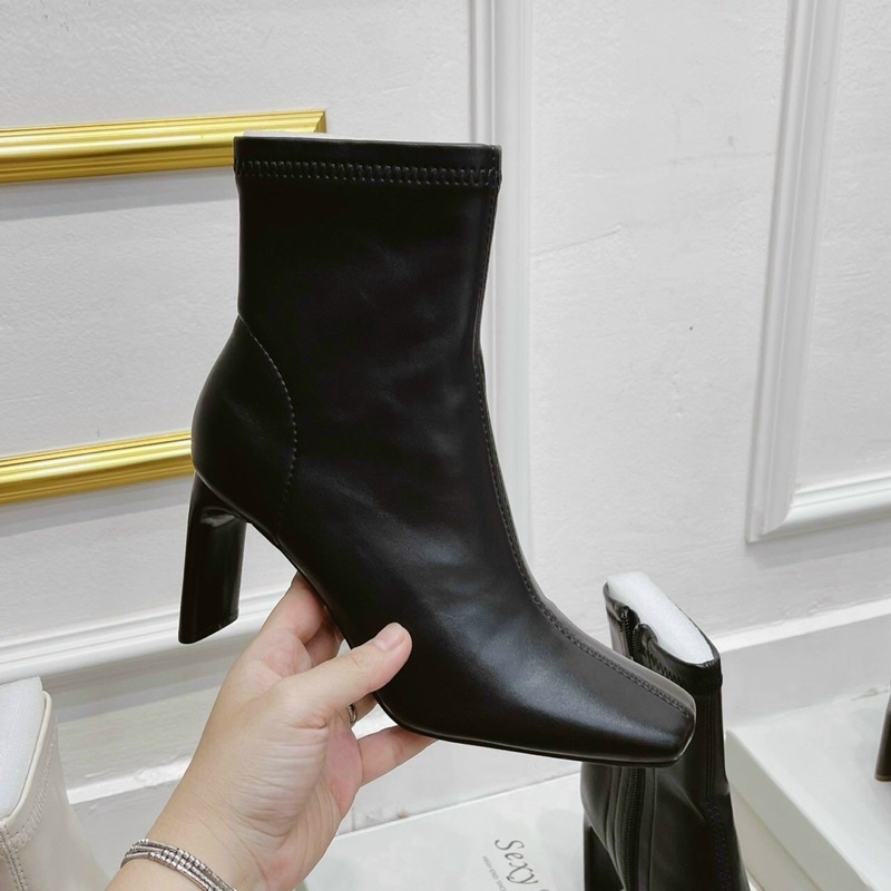 Boots gót mảnh 7cm đẹp sang chảnh fullbox
