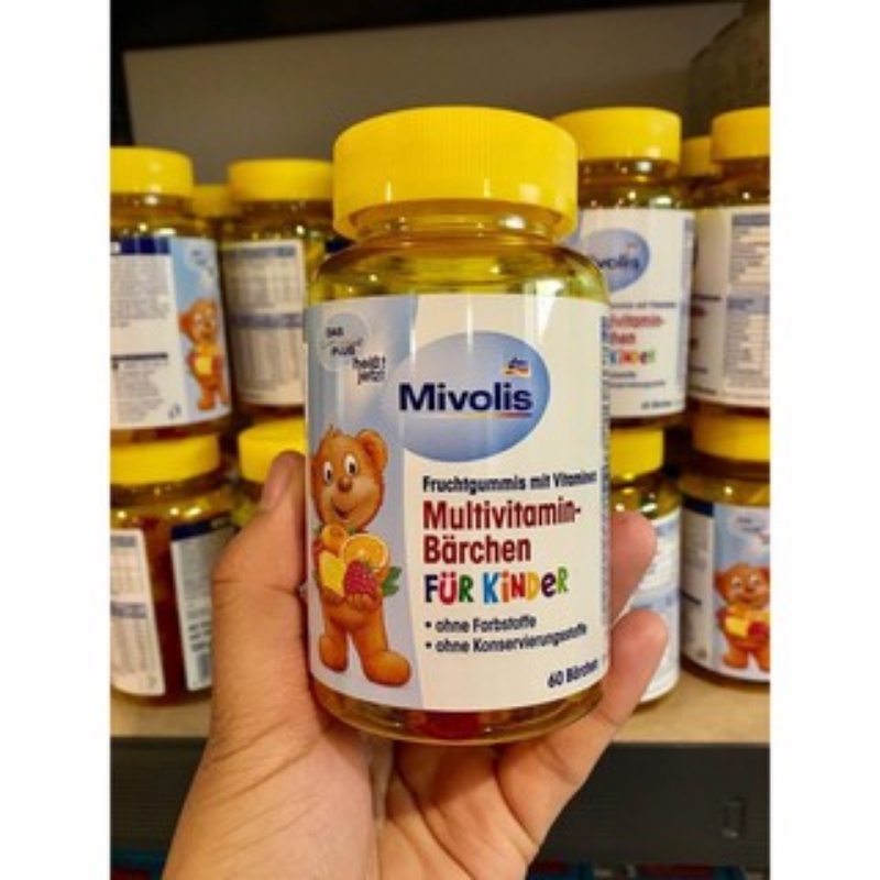 Kẹo gấu bổ sung Multi Vitamin Mivolis 60v bé 4y+ - Đức