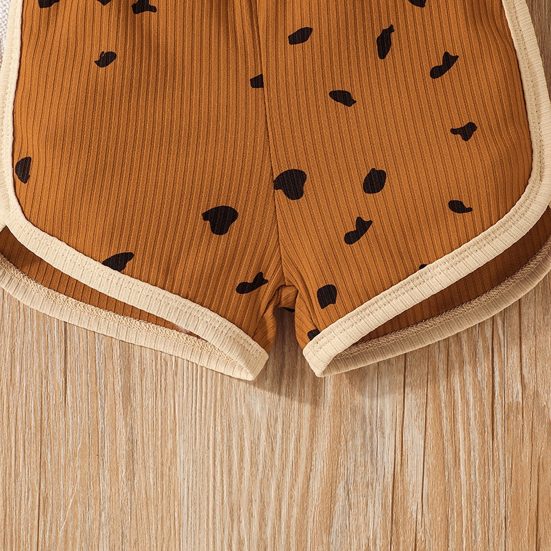 Combo bộ đồ bé gái trai 0-36 tháng tay ngắn bodysuit liền thân Họa Tiết Chấm Bi quần đùi set mùa hè thời trang cho bé trẻ em sơ sinh