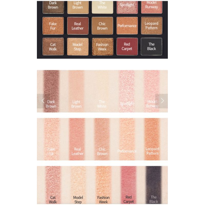 (trả bill) bảng phấn 15 ô màu etude house