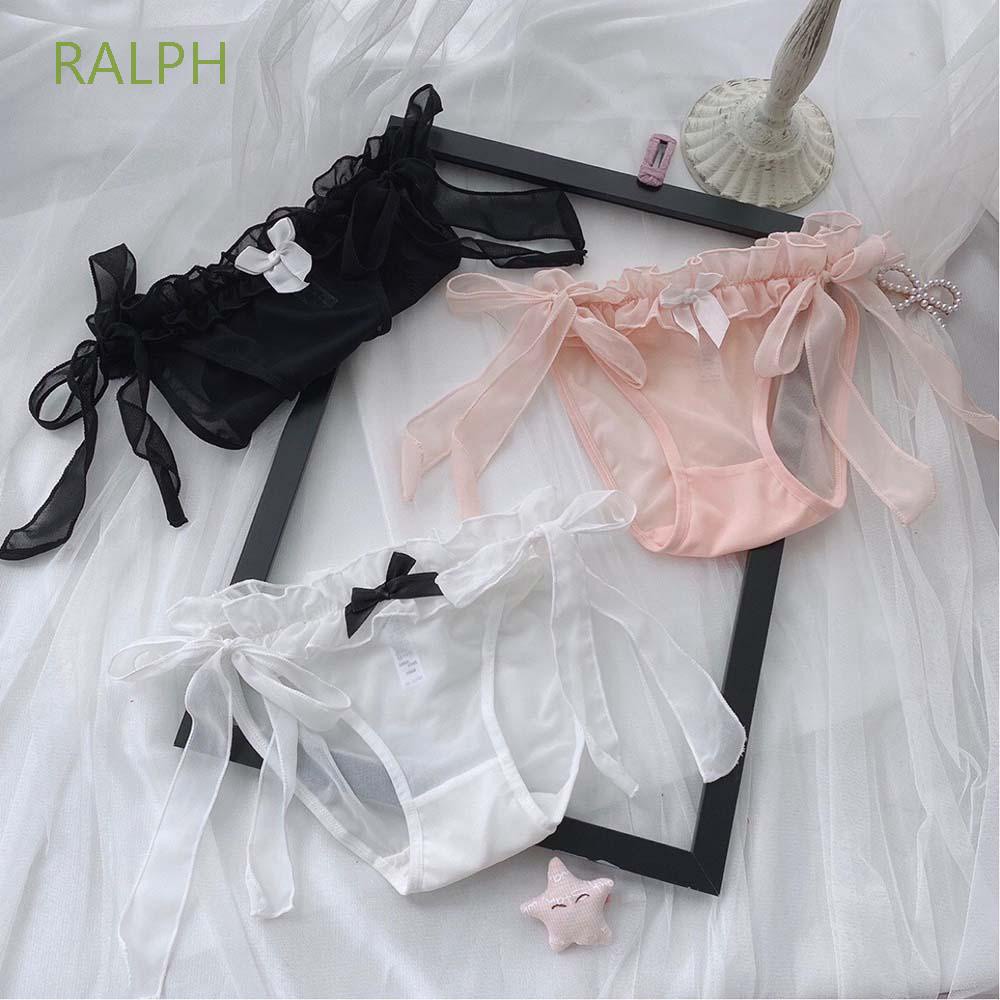 Quần Lót Cotton Không Đường May Lưng Thấp Phối Ren Trong Suốt Gợi Cảm Cho Nữ