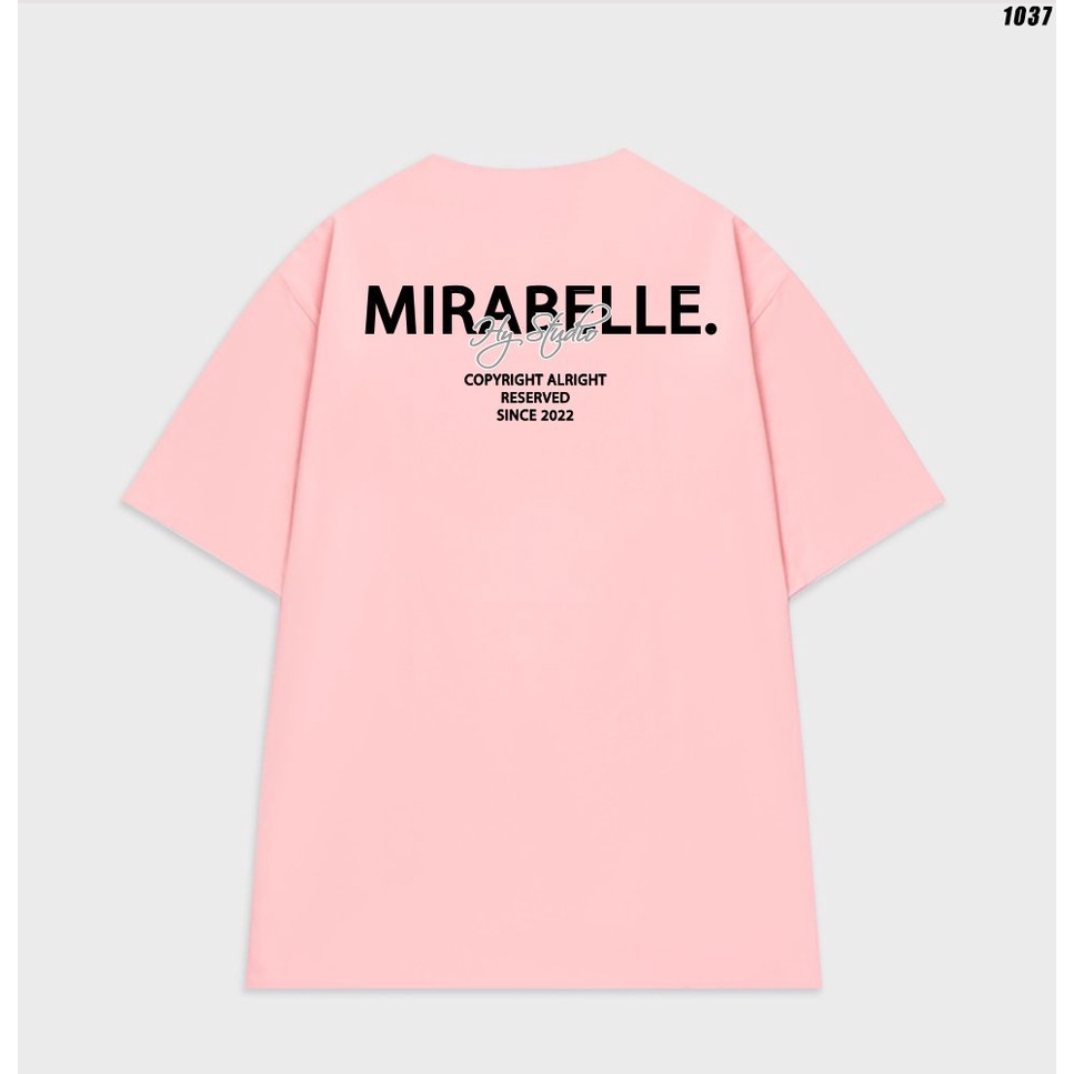 Áo thun tay lỡ form rộng unisex MIRABELLE 1037 HY Studio