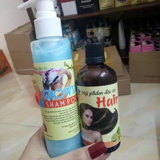 Tinh dầu bưởi + dầu gội