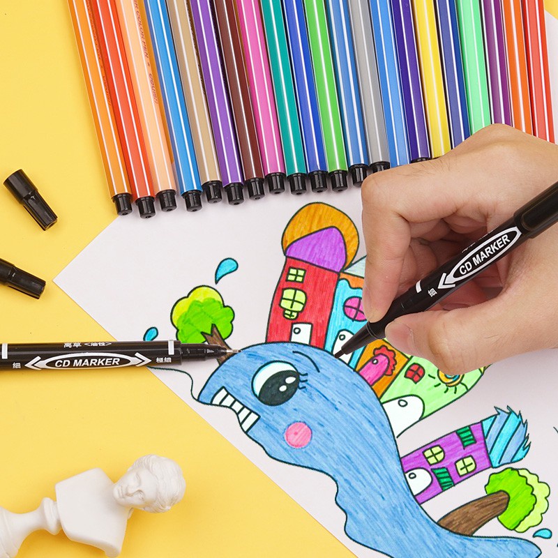 Bút lông dầu hai đầuMực Vĩnh Cửu Hai Đầu Chống Thấm Nước,bút CD