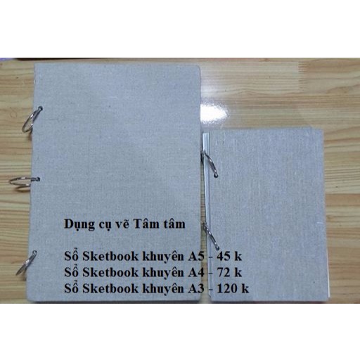 -Sổ vẽ chì, Sổ Sketchbook, Sổ Khuyên A5/A4/A3