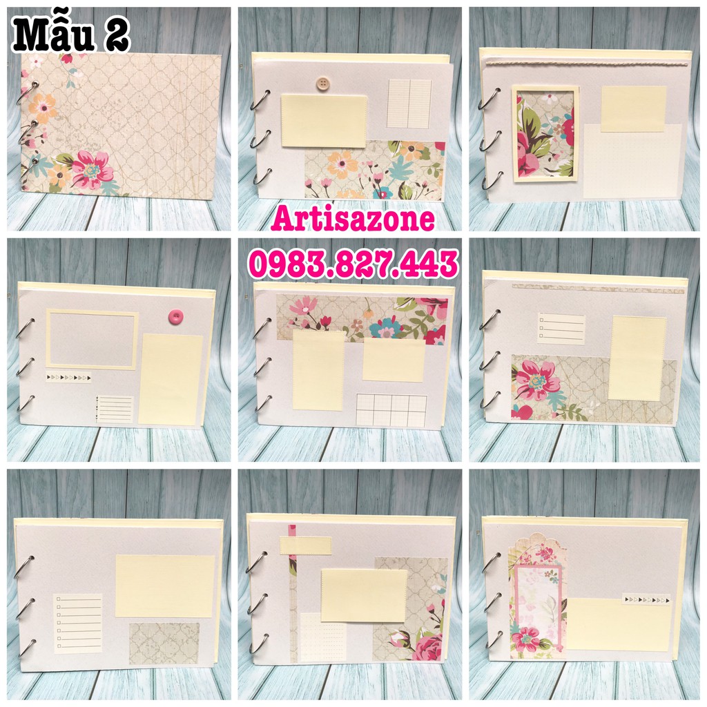 Scrapbook, album ảnh dán handmade (Đọc kỹ mô tả từng sản phẩm)