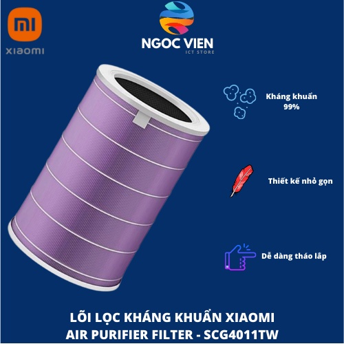 [Hỏa Tốc - HCM] Lõi Lọc Không Khí Mi Air Purifier Filter (Lõi Kháng Khuẩn) - SCG4011TW | Hàng Chính Hãng | Ngocvienstore