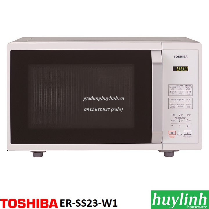 [Mã ELHAMS5 giảm 6% đơn 300K] Lò vi sóng điện tử Toshiba ER-SS23-W1-VN - 23 lít - Thái Lan