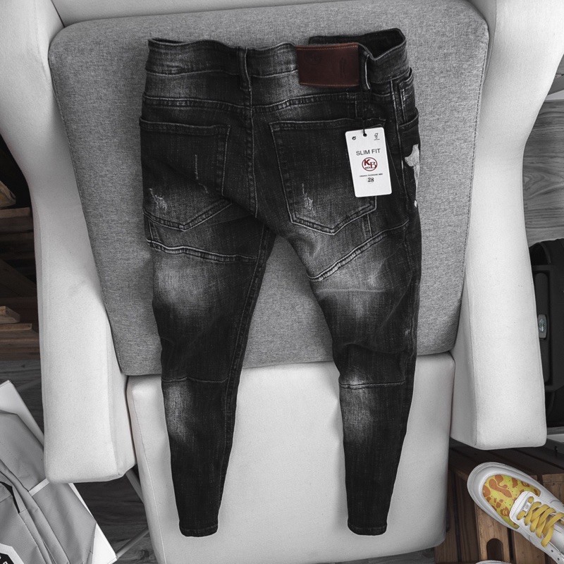 [⚡Mua 2 tặng 1⚡️] Quần jean nam skinny CAO CẤP màu đen thời trang | BigBuy360 - bigbuy360.vn