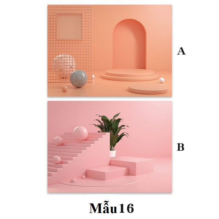 Phông Nền Chụp Ảnh, Thảm Chụp Ảnh 3D 2 Mặt Bìa Cứng Kháng Nước Hình 3D In Sắc Nét Mẫu 16