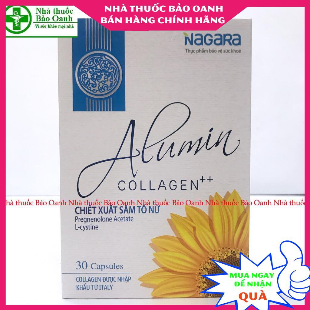 Viên uống nội tiết tố Alumin Collagen lọ 30 viên