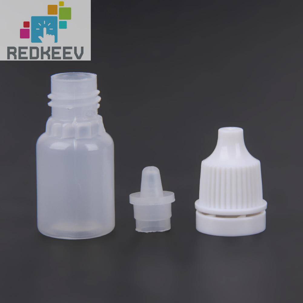 (Hàng Mới Về) Set 50 Lọ Rỗng Đựng Dung Dịch Nhỏ Mắt Dung Tích 5 / 10 / 15ml Tiện Dụng