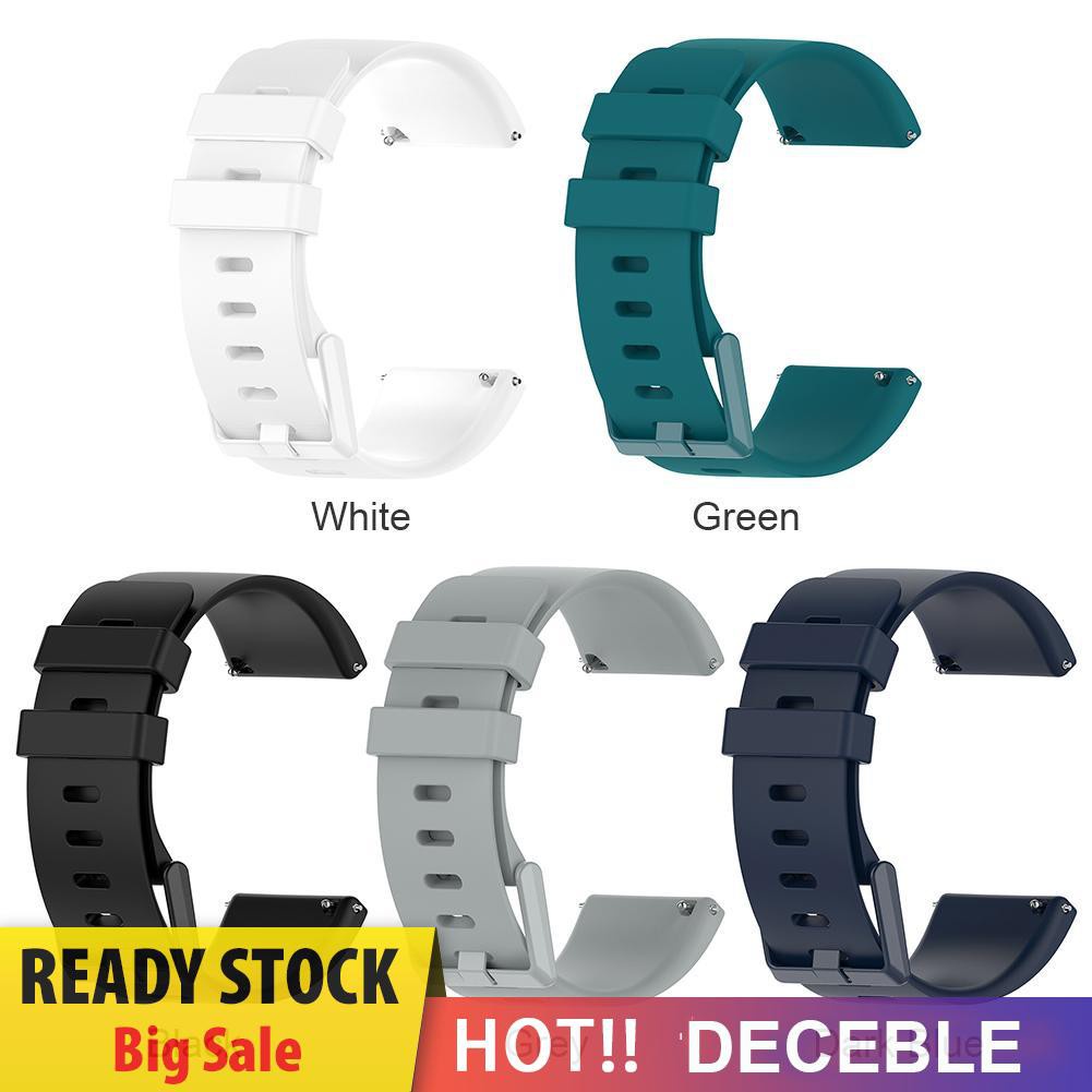 Deceble TPE Watch Band Bracelet Wrist Strap for Fitbit Versa 2/Versa/Versa Lite S