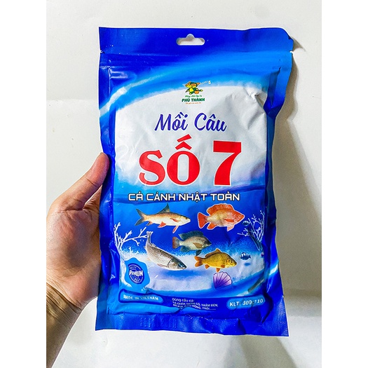 MỒI CÁM CÂU CÁ SỐ 7 PHÚ THÀNH CÂU CÁ CHÉP, TRÁM CỎ, TRÁM ĐEN, TRÔI 300G