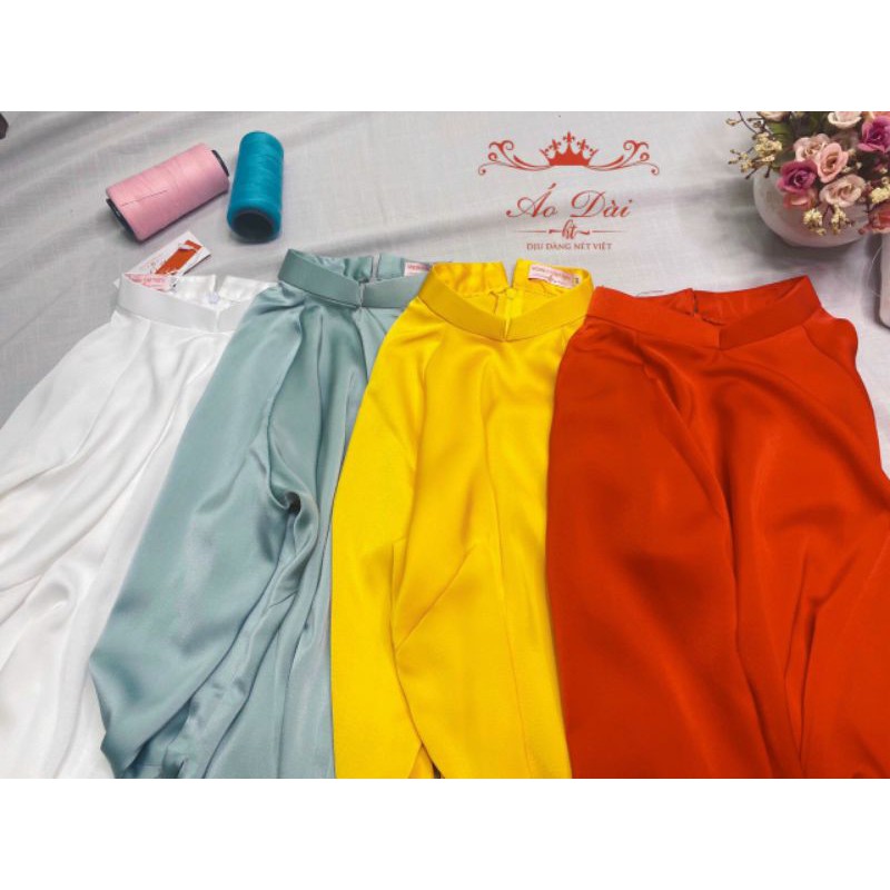ÁO DÀI TRUYỀN THỐNG TRƠN VẢI LỤA CC-LẺ RẺ NHƯ BUÔN