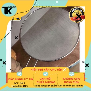 [Hàng Mới Về] Tắm Chắn Dầu Mỡ Bằng Inox Có Tay Cầm Tiện Lợi . .