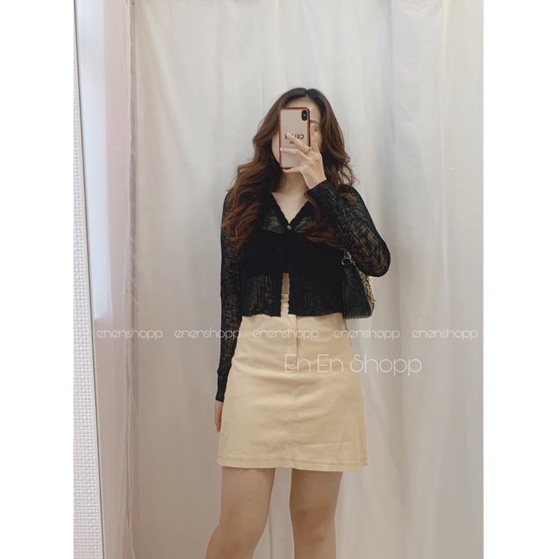 [ẢNH THẬT]Áo cadigan len mỏng viền sóng(A393) | BigBuy360 - bigbuy360.vn