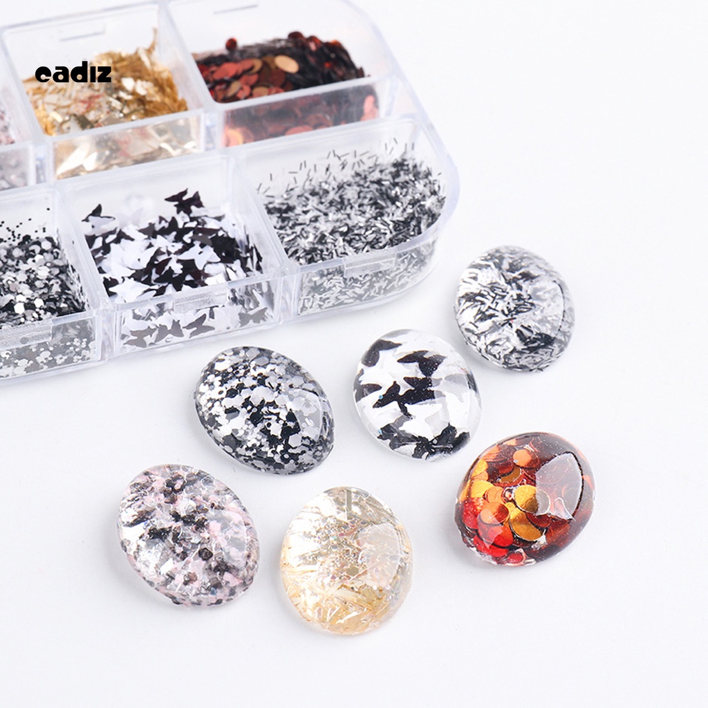 [Hàng mới về] Phụ kiện kim sa màu sắc lấp lánh dùng trang trí móng tay