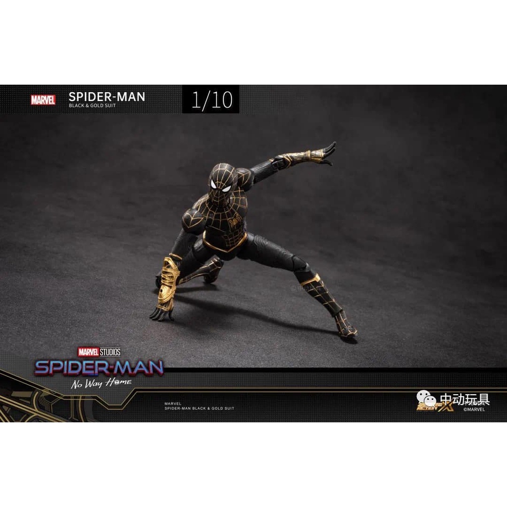 Mô hình Spider Man bản Black Gold Suit No Way Home ZD Toys