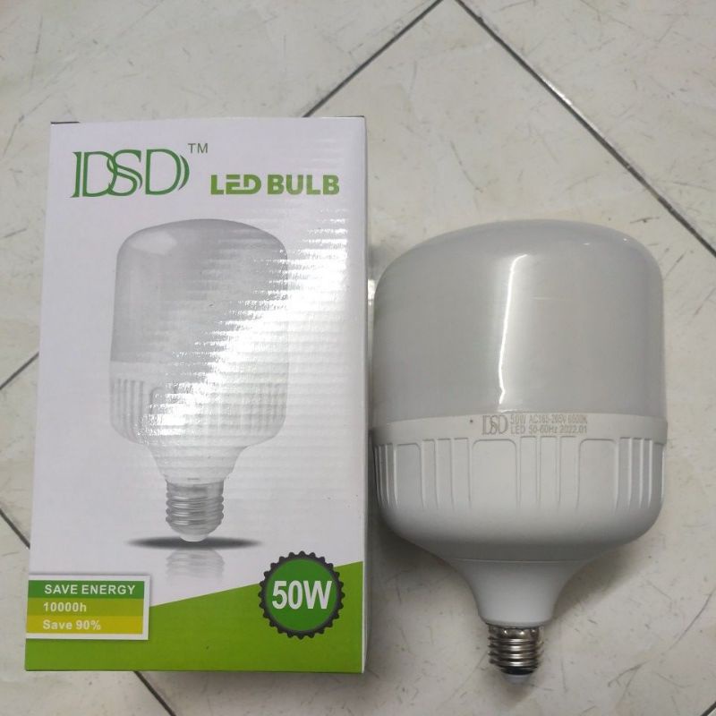 Combo 10 Bóng đèn led trụ nhôm tròn 50W ánh sáng trắng