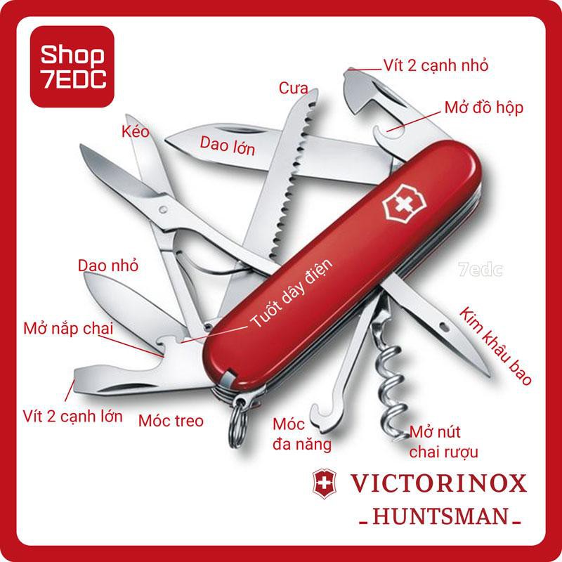 Dao đa năng Victorinox Huntsman đỏ