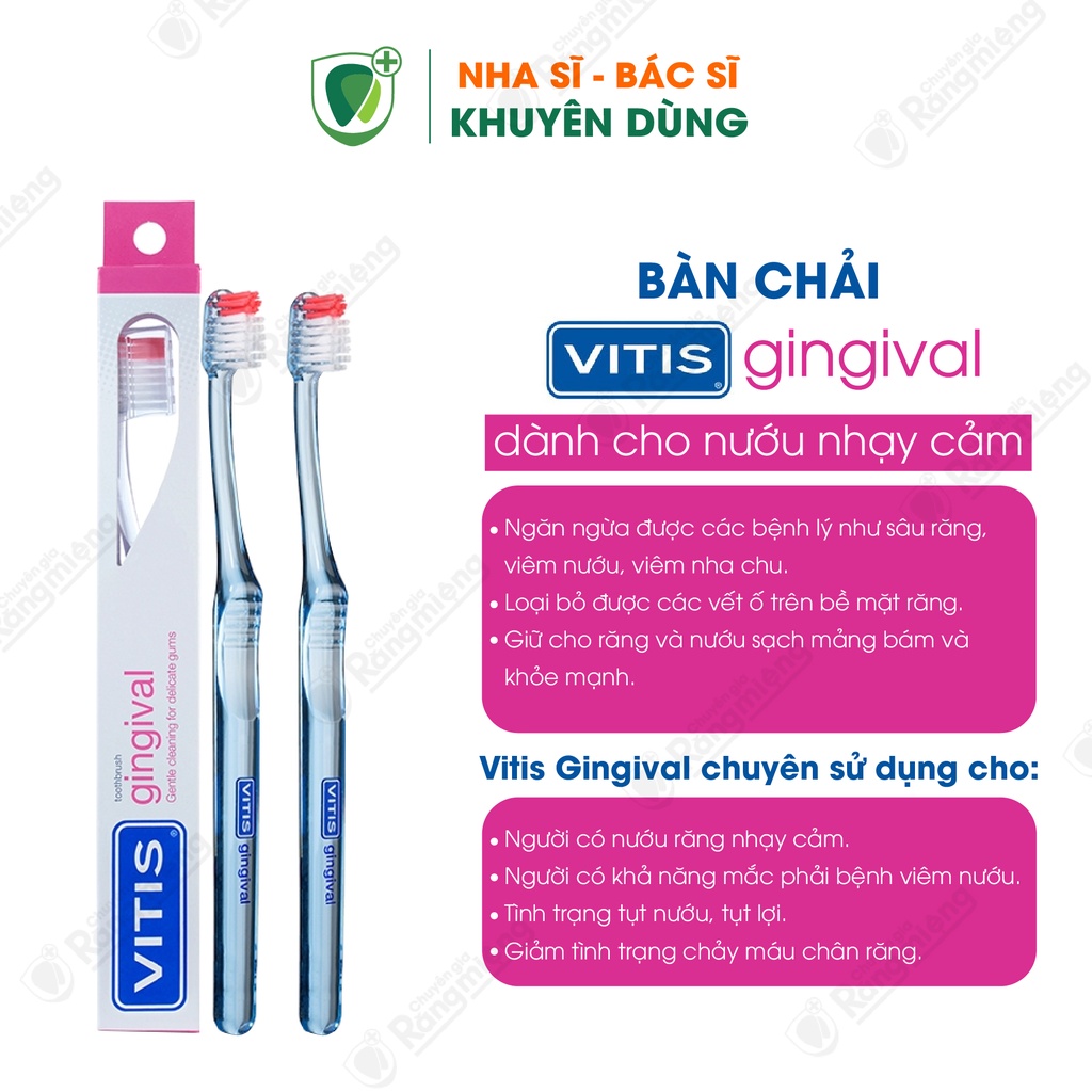 Bàn Chải Chăm Sóc Nướu Răng Vitis Gingival Campaign - Lông Tơ Mềm Mại