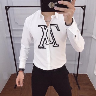 [!!!2020!!!] Áo Sơ Mi Nam Phối Chữ LV Úp Ngược