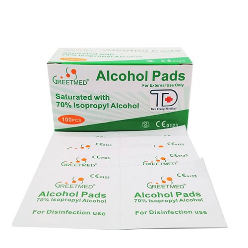 GẠC TẨM CỒN Y TẾ TIỆT TRÙNG (ALCOHOL PADS) cồn khô