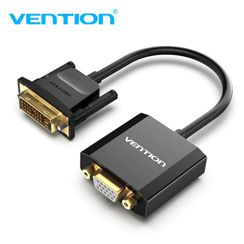 Vention 0.15M DVI 24+1 To VGA Converter Gold Plated 1080P Full HD Laptop Computer TV Monitor Projector