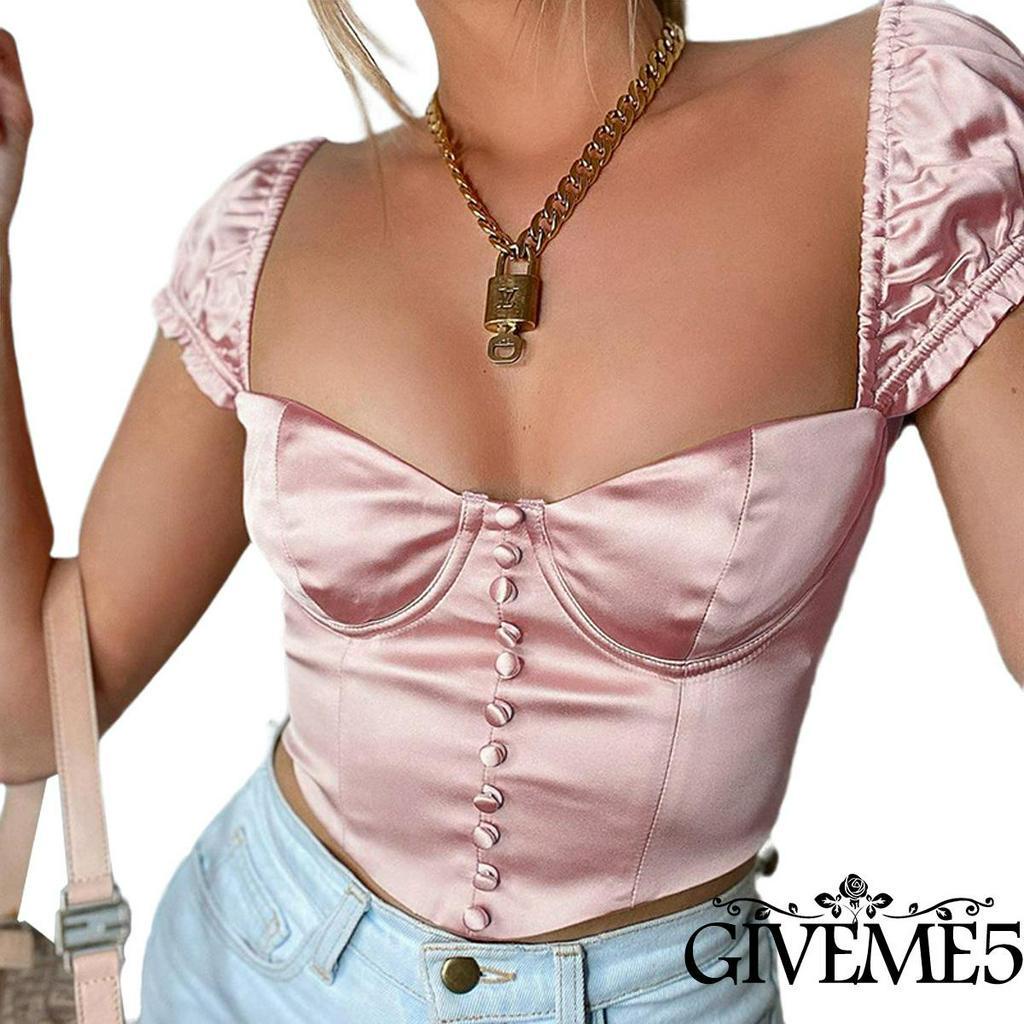 Áo lửng tay ngắn thời trang quyến rũ dành cho nữ