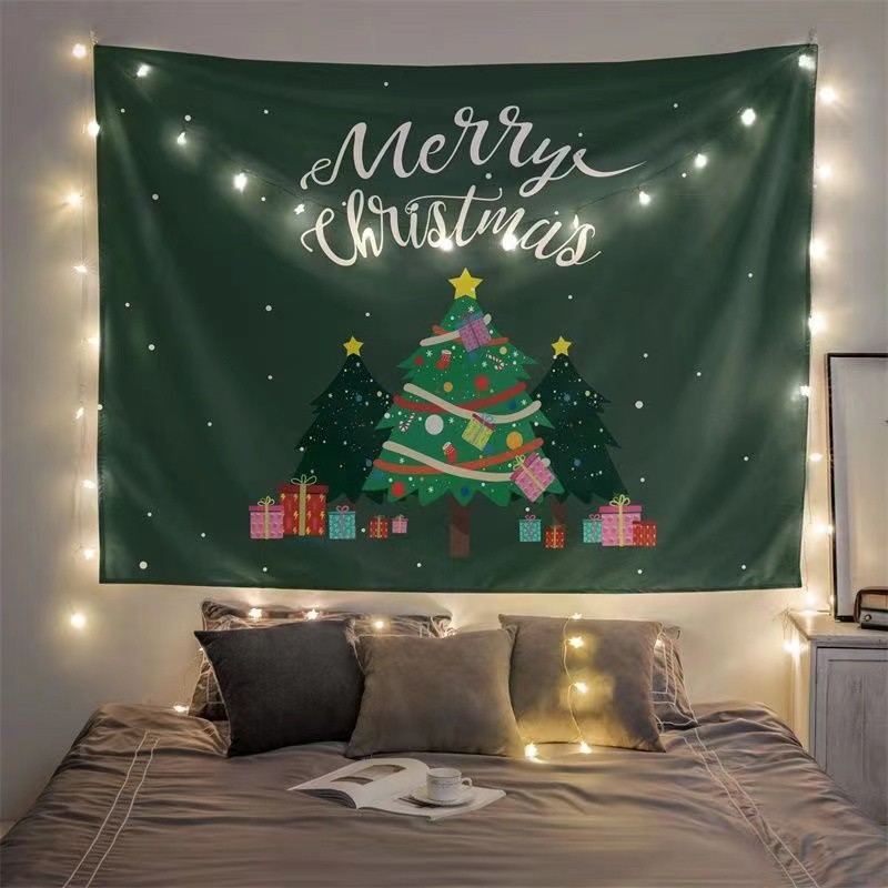 Tranh vải in 3D treo tường trang trí NOEL, decor GIÁNG SINH, MERRY CHIRMAS