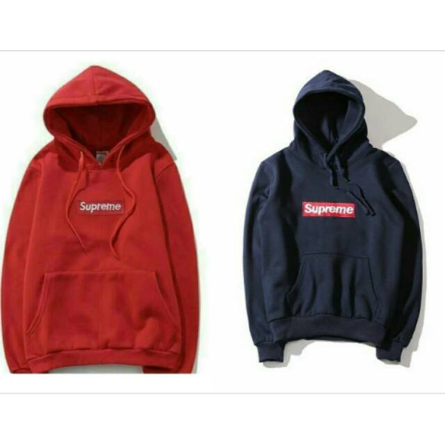 Áo Hoodie Lông Cừu Dày Thêu Logo Supreme Thời Trang Cho Nữ