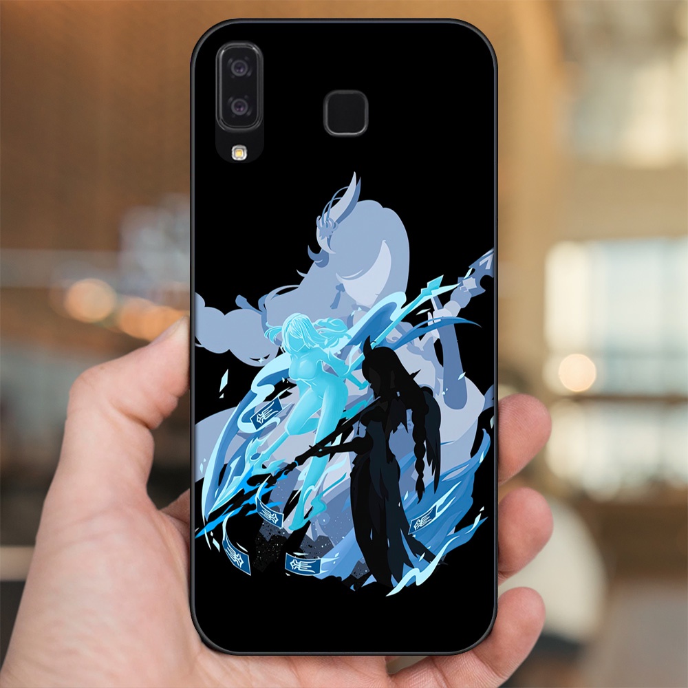 Ốp lưng Samsung A8 Star viền đen in hình Shenhe Genshin Impact