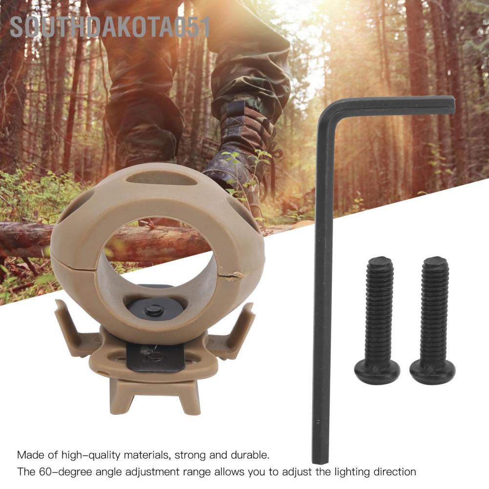 Hàng Sẵn Giá đỡ đèn pin gắn mũ bảo hiểm di động cho MICH / IBH / FAST【Southdakota051】