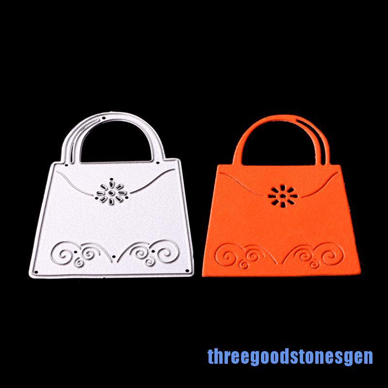 [threegoodstonesgen 0609] handbag Metal Cutting Dies Stencil Scrapbook Paper Cards Craft Embossing