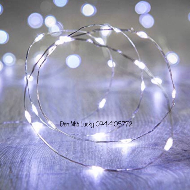 Đèn đom đóm ánh sáng trắng ( nhiều kích thước lựa chọn) dùng điện / pin / usb trang trí nhà cửa lung linh