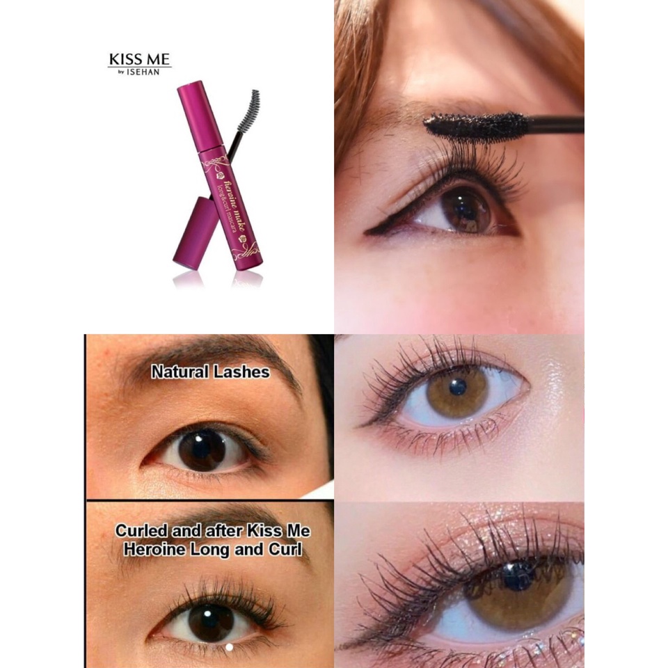 (clip auth-fake) Mascara Làm Cong và Dài Mi Kiss Me Heroine Make Long & Curl Mascara EX 6g (Bản Hàn) | BigBuy360 - bigbuy360.vn