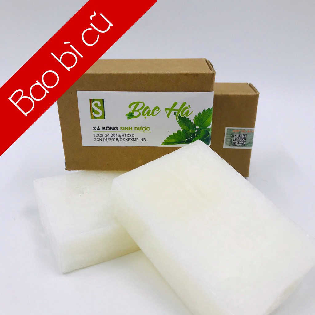 Xà bông Sinh Dược Bạc Hà mát lạnh (Bánh 100gr)