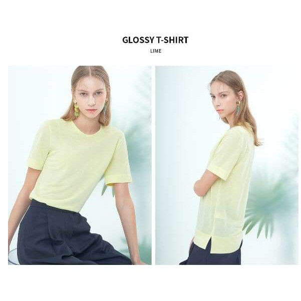 Áo Thun nữ tay ngắn cổ tròn kiểu Basic xuất Hàn