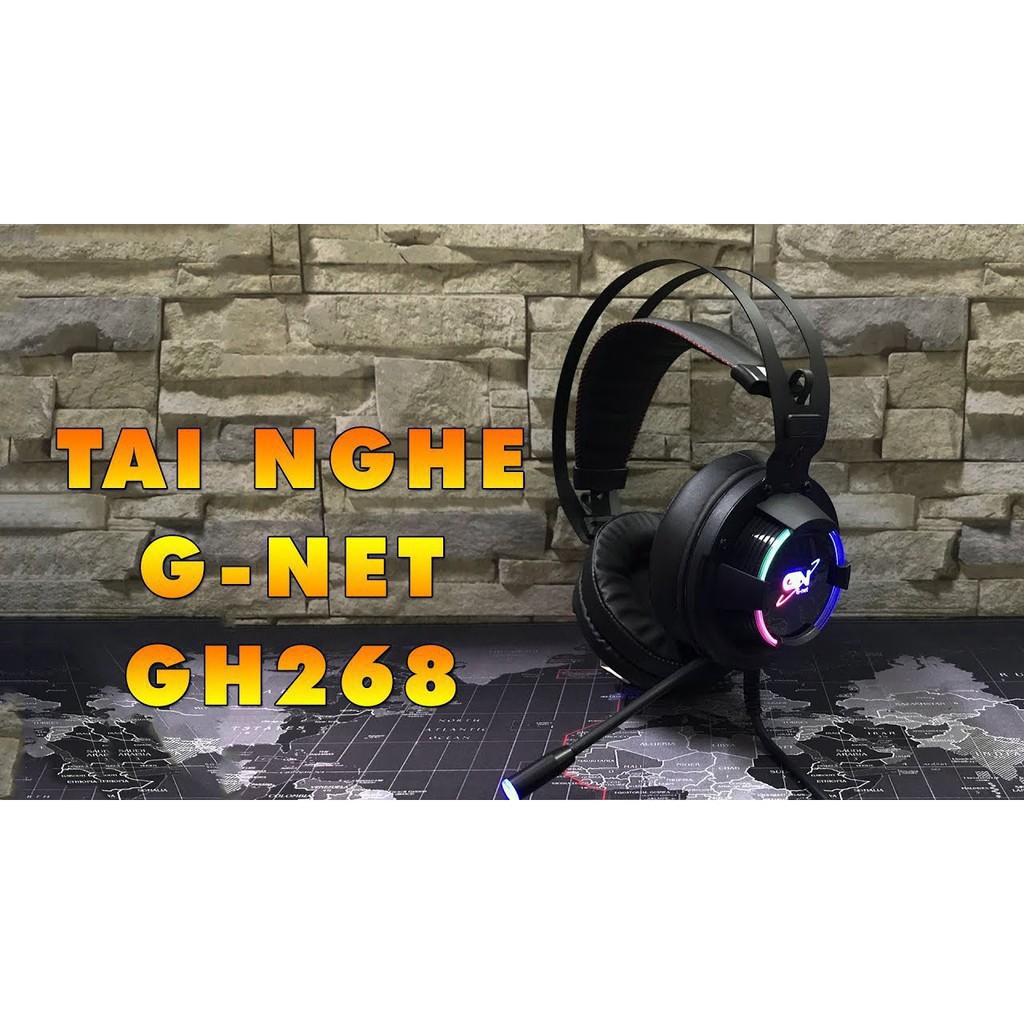 HÀNG CAO CẤP -  [Hàng Chính Hãng] Tai nghe Gaming Gnet GH268, Tai nghe Game Gnet GH268 - Bảo hành 24 tháng  - Hàng Cao C