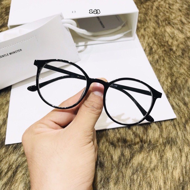 Gọng kính 2 màu teen - Kính ngố mèo thời trang