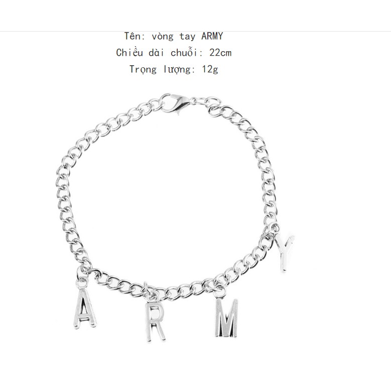Vòng tay, lắc tay ARMY BTS