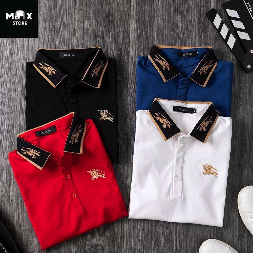 Aó polo ngắn tay có cổ thêu nhiều mẫu khác nhau