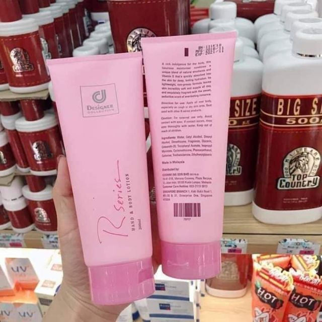 [THANH LÝ VỎ XẤU] KEM BODY DƯỠNG THỂ CHỐNG NẮNG LOTION RSERIES 200ml