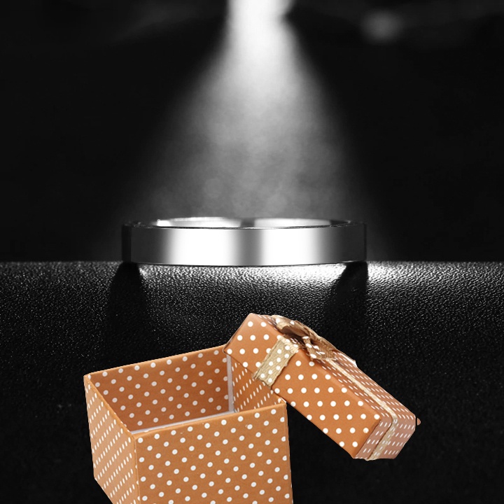 Nhẫn cặp đôi inox kiểu cạnh vuông trơn đơn giản đẹp mà chất - Bảo hành sáng bóng không đen- Tặng hộp - Sl 02 chiếc