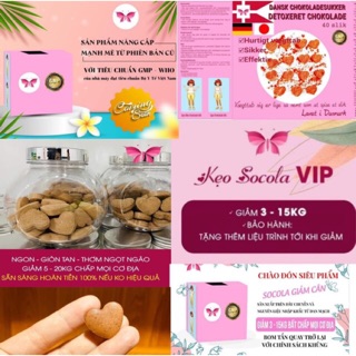 VIP HỒNG - KẸO SOCOLA GIẢM CÂN ĐAN MẠCH  VIP HỒNG 20 VIÊN