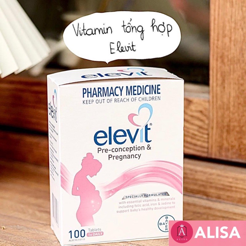 Vitamin tổng hợp Elevit cho mẹ bầu mẫu mới - ALISA
