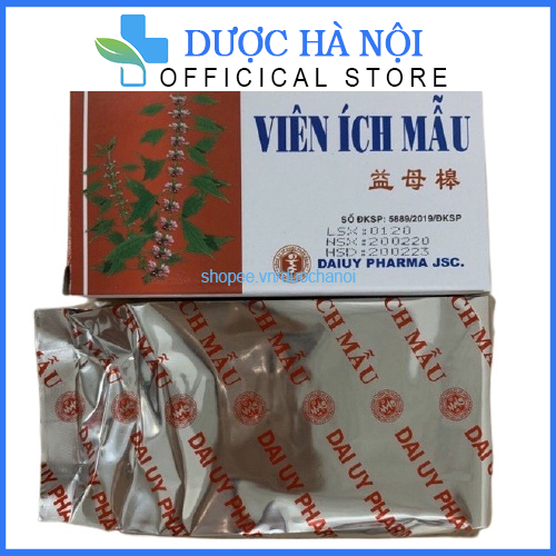 Combo 5 hộp Viên uống Ích Mẫu bổ huyết , điều kinh đẹp da – Hộp 20 viên