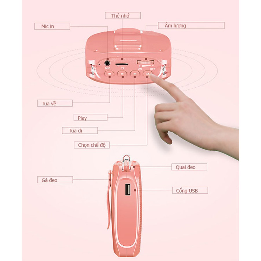 Máy Trợ Giảng Không Dây Shidu SD-S615 (UHF) - Hàng Chính Hãng