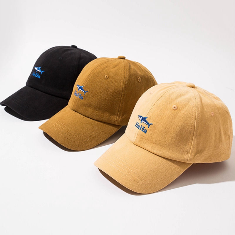 Mũ Lưỡi Trai Thêu Hình Cá Nhỏ Chất Liệu Cotton Mềm Mại 22070